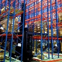 帶地軌的窄巷道貨架