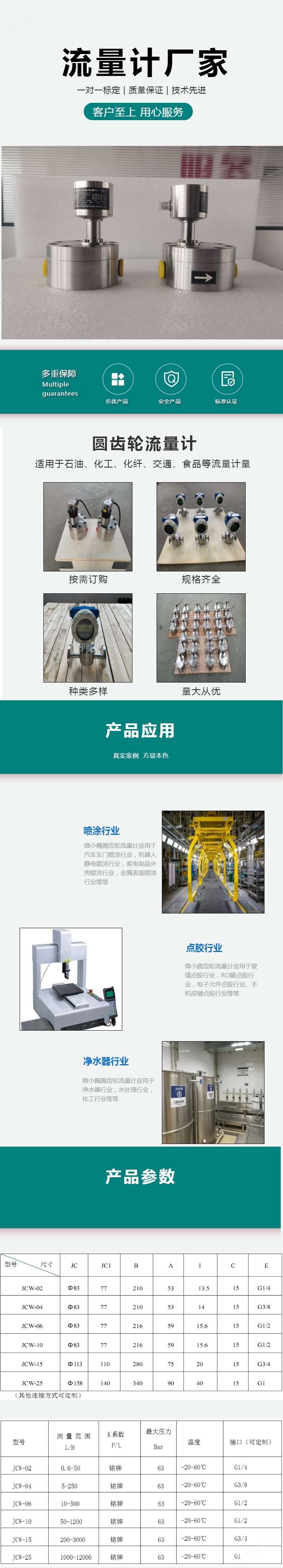 小流量柴油重油润滑油圆齿轮流量计